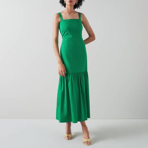 Green Essie Cotton Midi Dress - L K Bennett - Modalova