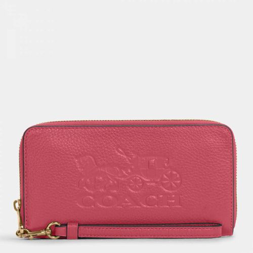 Embossed Horse and Carriage Leather Long Zip Around Wallet - Coach - Modalova