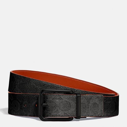 Charcoal Mango Reversible Buckle Signature Belt - Coach - Modalova