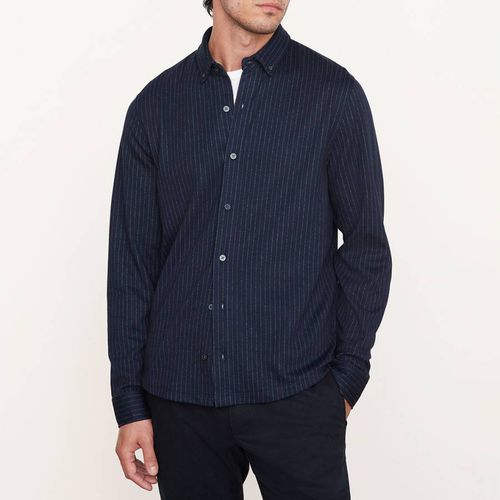 Stripe Detail Cotton Blend Shirt - Vince - Modalova