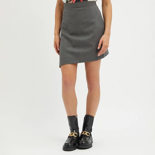 Grey Asymmetric Wool Mini Skirt - Vivienne Westwood - Modalova