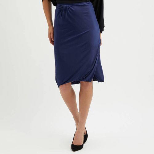 Blue Jersey Draped Pencil Skirt - Vivienne Westwood - Modalova