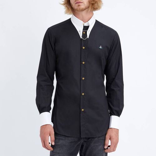 Black Clip Neck Cotton Shirt - Vivienne Westwood - Modalova
