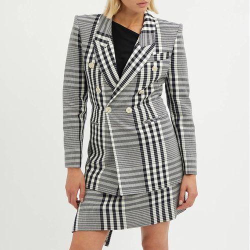 Navy Check Linen Blend Blazer - Vivienne Westwood - Modalova