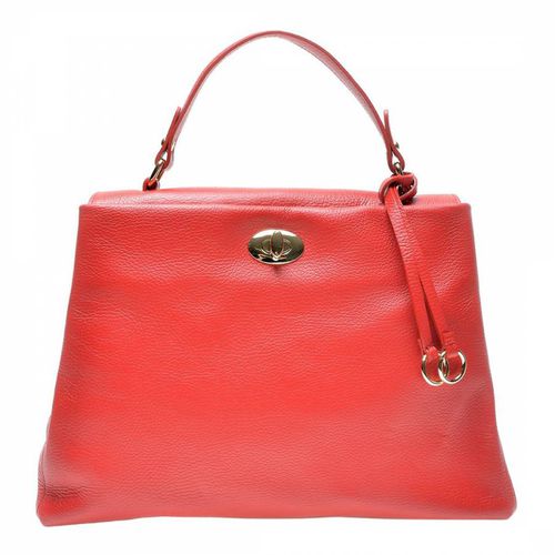 Red Italian Leather Handbag - Luisa Vannini - Modalova