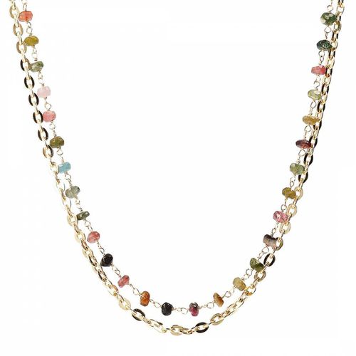 K Multi Tourmaline Layer Necklace - Liv Oliver - Modalova