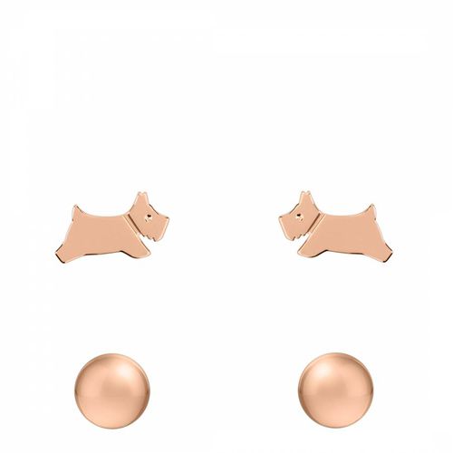 Ct Rose Plated Etched Stud Earrings - Radley - Modalova