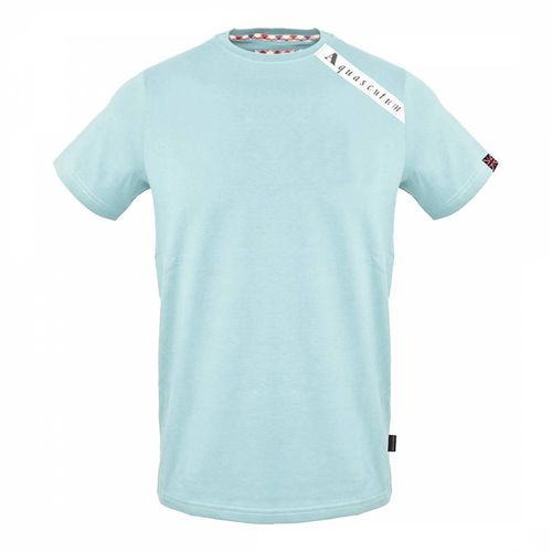 Light Shoulder Design Cotton T-Shirt - Aquascutum - Modalova