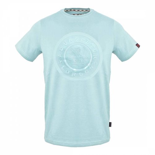 Light Circular Printed Logo Cotton T-Shirt - Aquascutum - Modalova