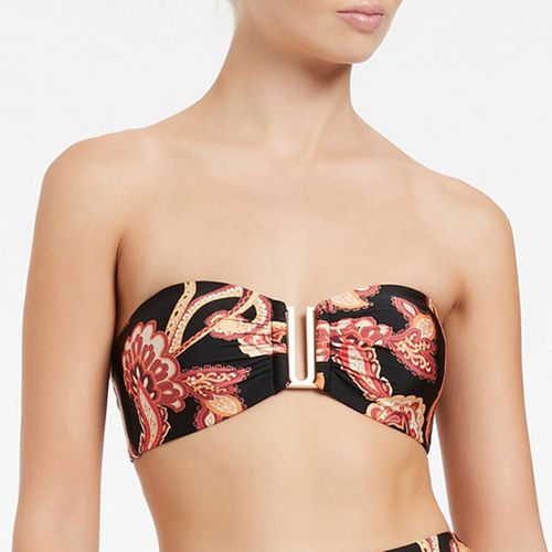 Black Silk Road Bandeau Bikini Top - Jets - Modalova