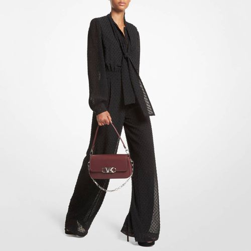 Black Tie Neck Floaty Jumpsuit - Michael Kors - Modalova