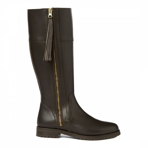 Brown Meribel Leather Long boots - Oliver Sweeney - Modalova