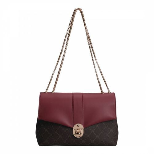 Claret Red & Brown Shoulder Bag - Lucky Bees - Modalova