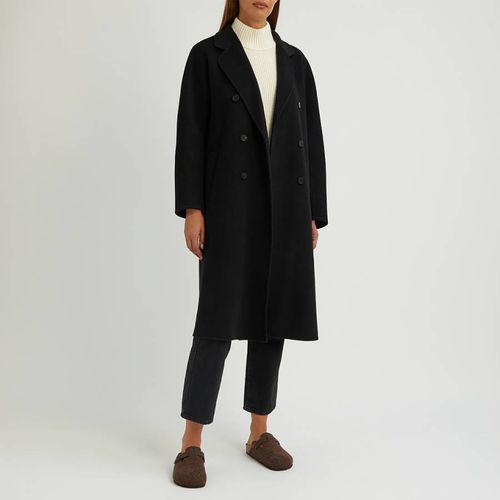 Black Cashmere Blend Button Coat - NÂ°Â· Eleven - Modalova