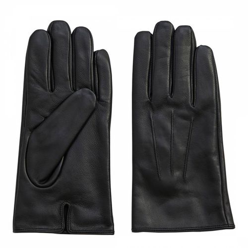 Black Burford Leather Gloves - Gianni Feraud - Modalova