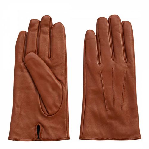 Tan Burford Leather Gloves - Gianni Feraud - Modalova