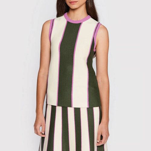 Black Stripe Sleeveless Top - Victoria Beckham - Modalova