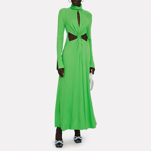 Green Twist Detail Maxi Dress - Victoria Beckham - Modalova