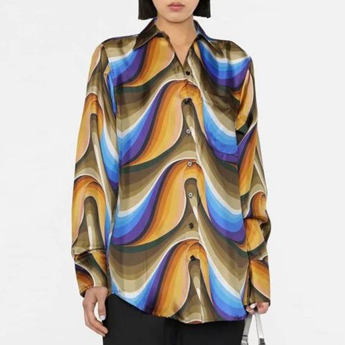 Multi Pointed Collar Silk Shirt - Victoria Beckham - Modalova