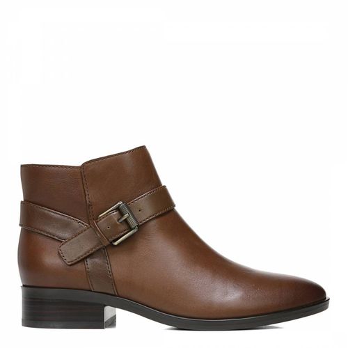 Brown Ronan Leather Ankle Boots - Naturalizer - Modalova