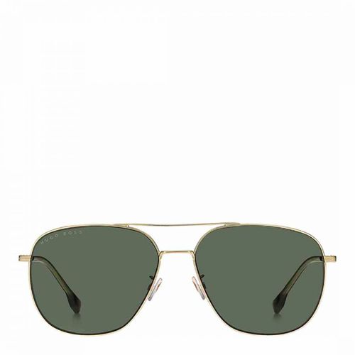 Men's Green & Gold Sunglasses 62mm - Hugo Boss - Modalova