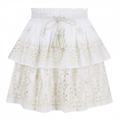 Belle Skirt White-Gold - Pranella - Modalova