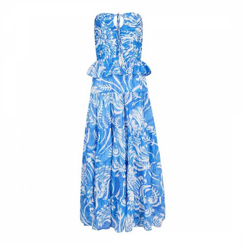 Blue Rocky Maxi Dress - Pranella - Modalova