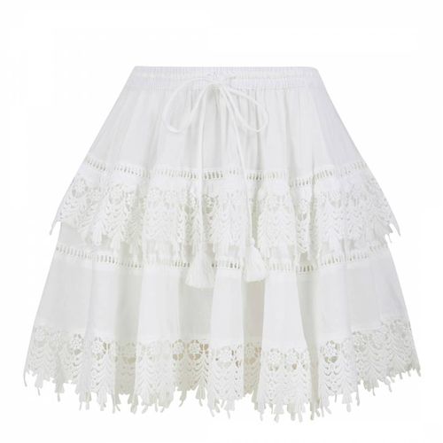 White Rolo Skirt - Pranella - Modalova