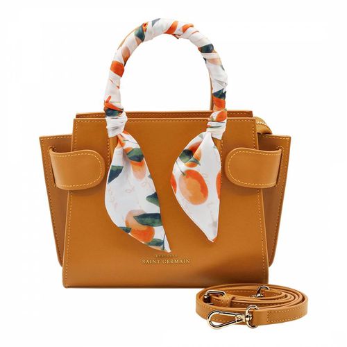 Brown Passy Handbag With Silk Scarf - Ateliers Saint Germain - Modalova
