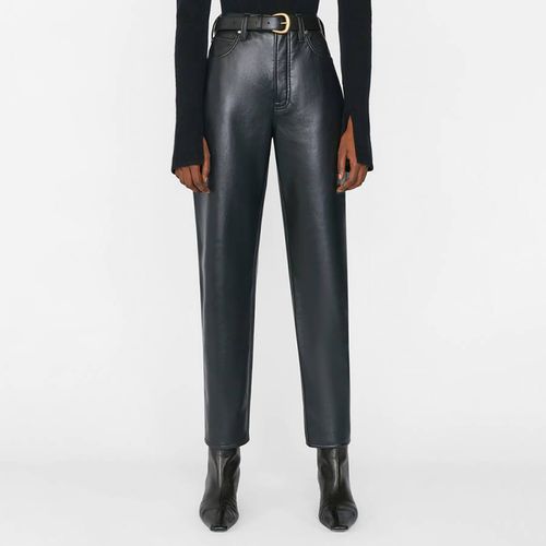 Le High N Tight Straight Leather Trousers - Frame - Modalova