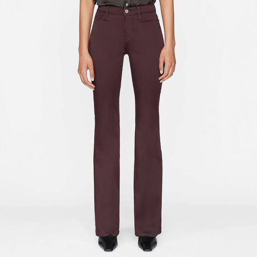 Burgundy Le High Flare Jeans - Frame - Modalova