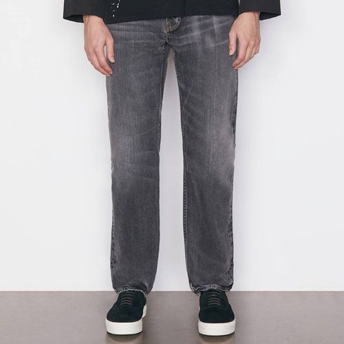 Black Straight Leg Jeans - Frame - Modalova