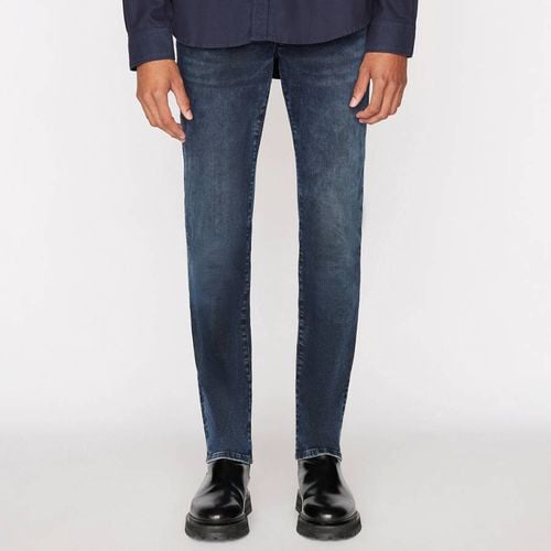 Navy L'Homme Stretchy Skinny Jeans - Frame - Modalova