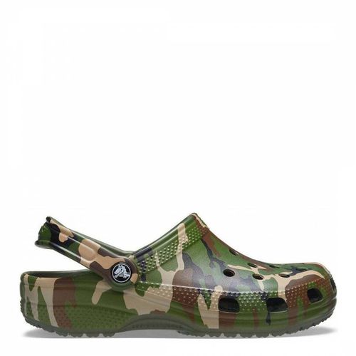 Unisex Adults Army Green Camouflage Classic Clog - Crocs - Modalova