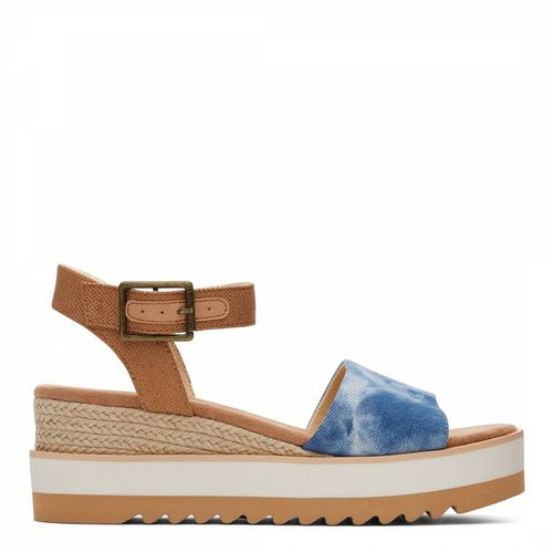 Blue Multi Diana Platform Sandals - Toms - Modalova