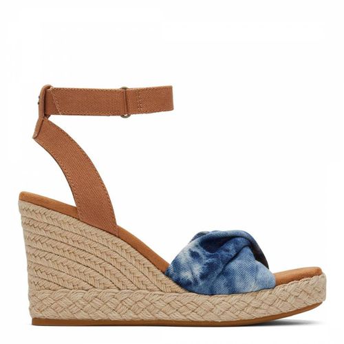 Blue Tye Dye Wedge Espadrilles - Toms - Modalova