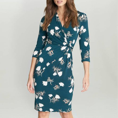 Everley Floral Jersey Wrap Dress - Gina Bacconi - Modalova
