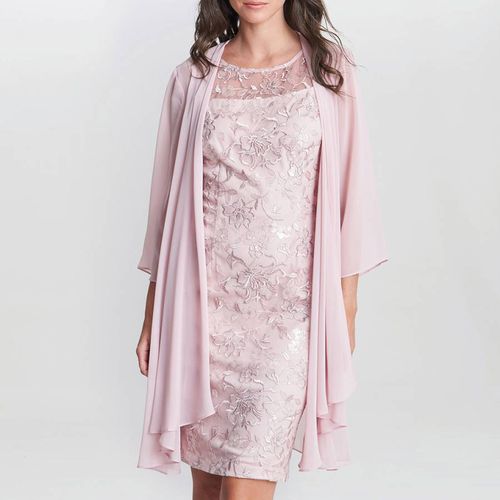 Pink Hayley Embroidered Dress - Gina Bacconi - Modalova