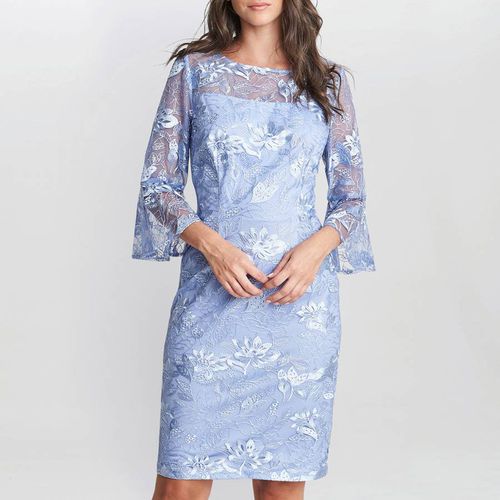 Blue Michaela Sequin Lace Dress - Gina Bacconi - Modalova