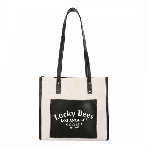 Black Leather Bag - Lucky Bees - Modalova