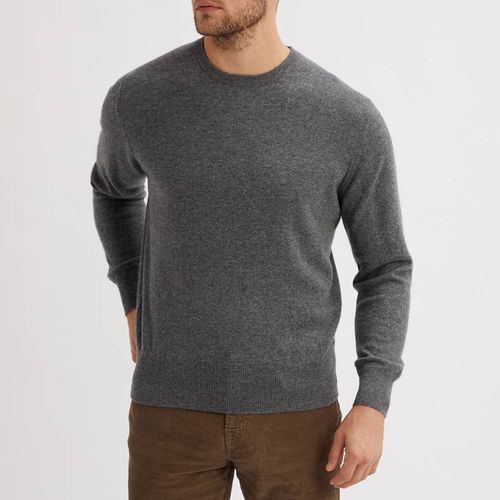 Grey Crew Neck Cashmere Jumper - EC2 Collection - Modalova