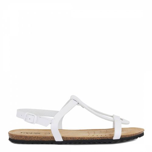 White Leather Brionia Low Sandal - Geox - Modalova