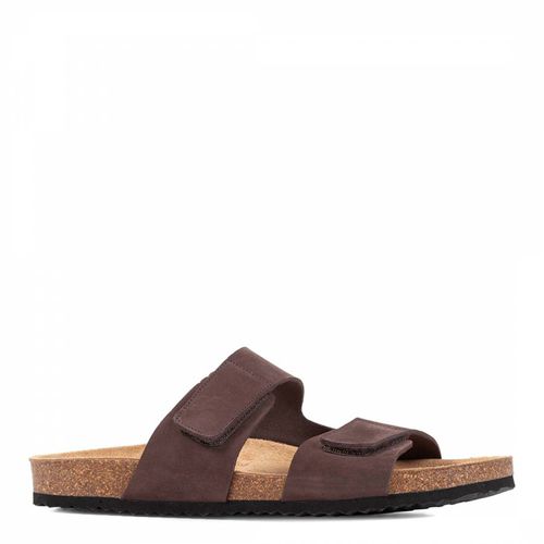 Mens Brown Suede Ghita Sandal - Geox - Modalova