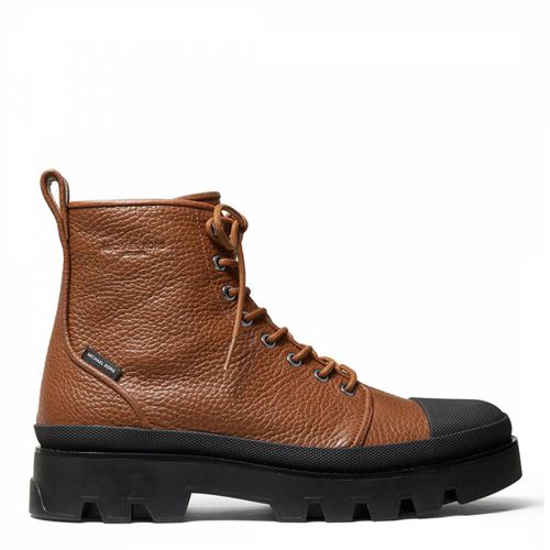 Brown Leather Colin Combat Boots - Michael Kors - Modalova