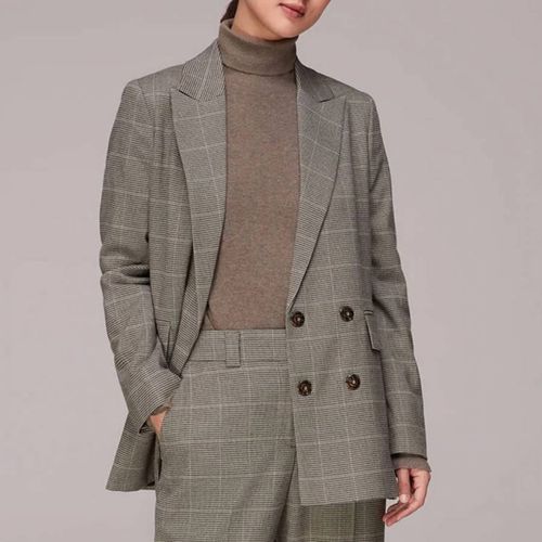 Grey Elizabeth Check Blazer - WHISTLES - Modalova