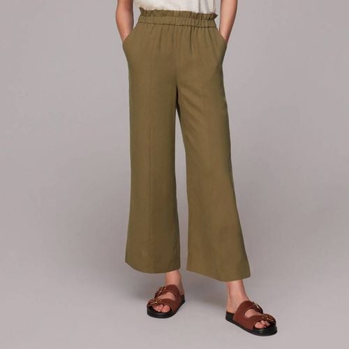 Olive Grace Wide Leg Trousers - WHISTLES - Modalova