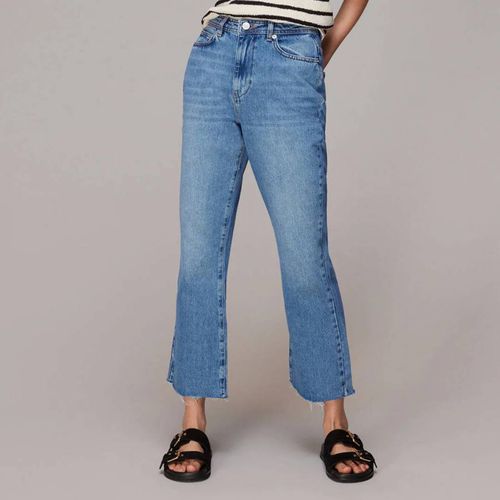 Mid Blue Kick Flare Jeans - WHISTLES - Modalova