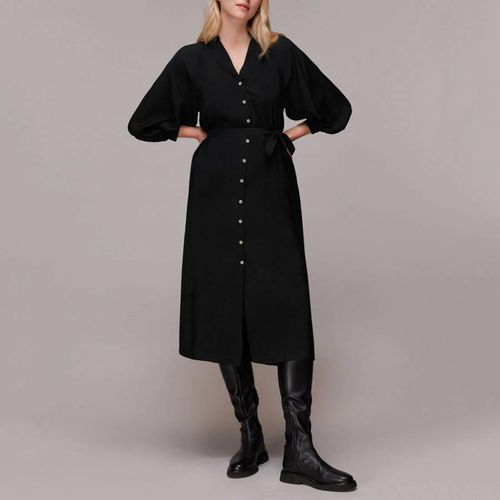 Black Lizzie Belted Midi Dress - WHISTLES - Modalova
