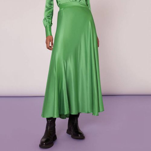 Green Hallie Silk Blend Skirt - WHISTLES - Modalova