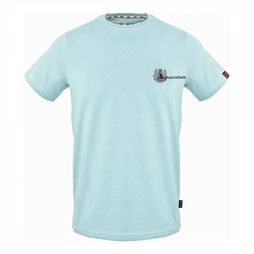 Sky Small Branded Cotton T-Shirt - Aquascutum - Modalova